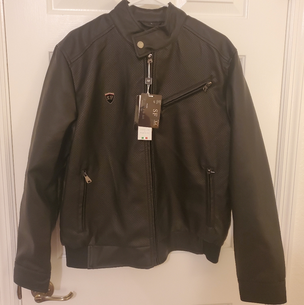 S.F. (Superlative Fashion) Men's Leather Jacket